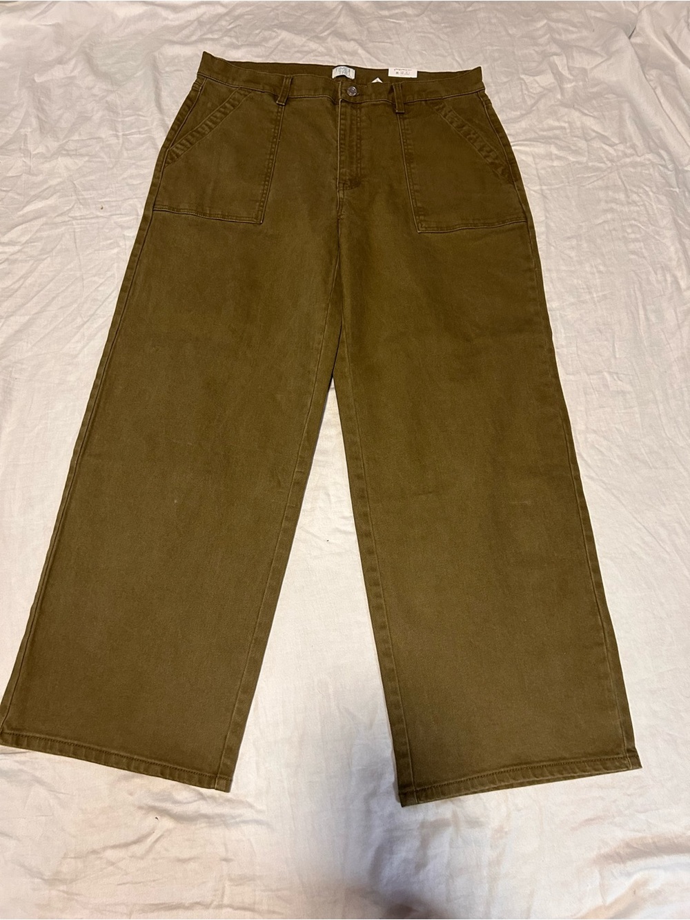 Time and Tru Women High-Rise Wide-Leg Jeans in Brown 16